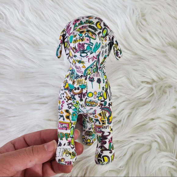 5/$25 Victoria’s Secret Pink Stuffed Graffiti Dog Collectable - Picture 3 of 7